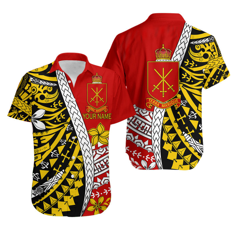 (Custom Personalised) Tonga Terra Marique Hawaiian Shirt Red Polynesian Minimalist Style LT9 Unisex Red - Polynesian Pride