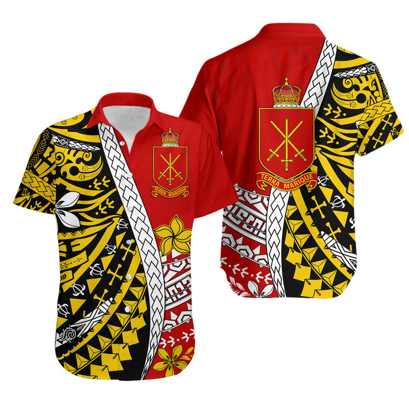 Tonga Terra Marique Hawaiian Shirt Red Polynesian Minimalist Style LT9 Unisex Red - Polynesian Pride