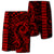 Hawaii Kakau Polynesian Kanaka Board Shorts - Red - Snapy Style Men Red - Polynesian Pride