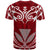 Hawaii Kanaka Polynesian Football Jersey T Shirt Red Bernice Style - Polynesian Pride