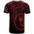 Chuuk State T Shirt Red Color Cross Style - Polynesian Pride