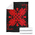 Hawaiian Quilt Maui Plant And Hibiscus Premium Blanket - Red Black - AH - Polynesian Pride