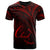 Chuuk State T Shirt Red Color Cross Style Unisex Black - Polynesian Pride