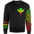 Hawaii Sweatshirt - Kanaka Maoli Simple Style Reggae Color Unisex Black - Polynesian Pride