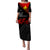 Papua New Guinea Puletasi Dress PNG Remembrance Day LT7 Women Black - Polynesian Pride