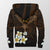 Hawaiian - Plumeria Ray Sherpa Hoodie - Rise Style - AH - Polynesian Pride