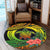 Polynesian Turtle Round Carpet Circle Turtle Hibiscus Reggae LT9 - Polynesian Pride