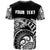 Pohnpei Custom T Shirt Ethnic Style With Round Black White Pattern - Polynesian Pride