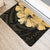 Royal Hibiscus Polynesian Tribal Door Mat Gold AH - Polynesian Pride