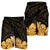 Royal Hibiscus Polynesian Tribal Golden Men's Shorts - AH - Polynesian Pride