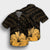 Royal Hibiscus Polynesian Tribal Golden Hawaiian Shirt - AH - Polynesian Pride