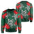 Hawaii Lehua Flowers Turtle Poly Sweatshirt - Ser Style - AH Unisex Green - Polynesian Pride