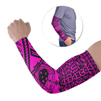 Samoa Custom Personalised Arm Sleeve - Polynesian Style (Set of Two) Set of 2 Pink - Polynesian Pride