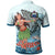 Samoa Polo Shirt Polynesian Girls With Shark - Polynesian Pride