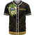 Samoa Baseball Shirt - Polynesian Gold Patterns Collection Unisex Black - Polynesian Pride