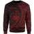 Samoa Sweatshirt - Wings Style Red Color Unisex Red - Polynesian Pride