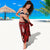 (Custom Personalised) New Caledonia Sarong Nautilus Red Polynesian Hibiscus LT13 - Polynesian Pride