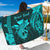 (Custom Personalised) Hawaii Sarong Kakau Kanaka Maoli Combine Polynesian Shark Ver.04 LT14 One Size Turquoise - Polynesian Pride