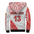 (Custom Text and Number) Tonga Sherpa Hoodie Tongan Pattern Blithesome LT13 - Polynesian Pride