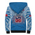 Samoa Rugby Sherpa Hoodie Toa Samoa Polynesian Pacific Blue Version LT14 - Polynesian Pride