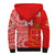 (Custom Text And Number) Kolisi Tonga High School Sherpa Hoodie Class Of Year Tongan Ngatu Pattern LT14 - Polynesian Pride