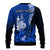 (Custom Personalised) New Caledonia Sweater Nautilus Blue Polynesian Hibiscus LT13 - Polynesian Pride