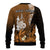 (Custom Personalised) New Caledonia Sweater Nautilus Gold Polynesian Hibiscus LT13 - Polynesian Pride