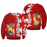(Custom Personalised) Tonga Unique Sweatshirt Camouflage with Tongan Pattern LT13 - Polynesian Pride