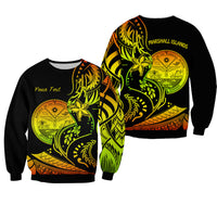 (Custom Personalised) Marshall Islands Sweatshirt Proud Seal Star Version Reggae LT13 Unisex Reggae - Polynesian Pride