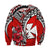 (Custom Personalised) Wallis et Futuna Sweatshirt Polynesian Pattern and Hibiscus Flowers Version Red LT13 - Polynesian Pride