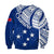 Samoa Siapo Sweatshirt Sporty Mix Barkcloth Panel LT13 - Polynesian Pride