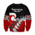 Waitangi Sweatshirt Aotearoa Maori Pattern Mix Fern and Manaia Koru LT13 - Polynesian Pride