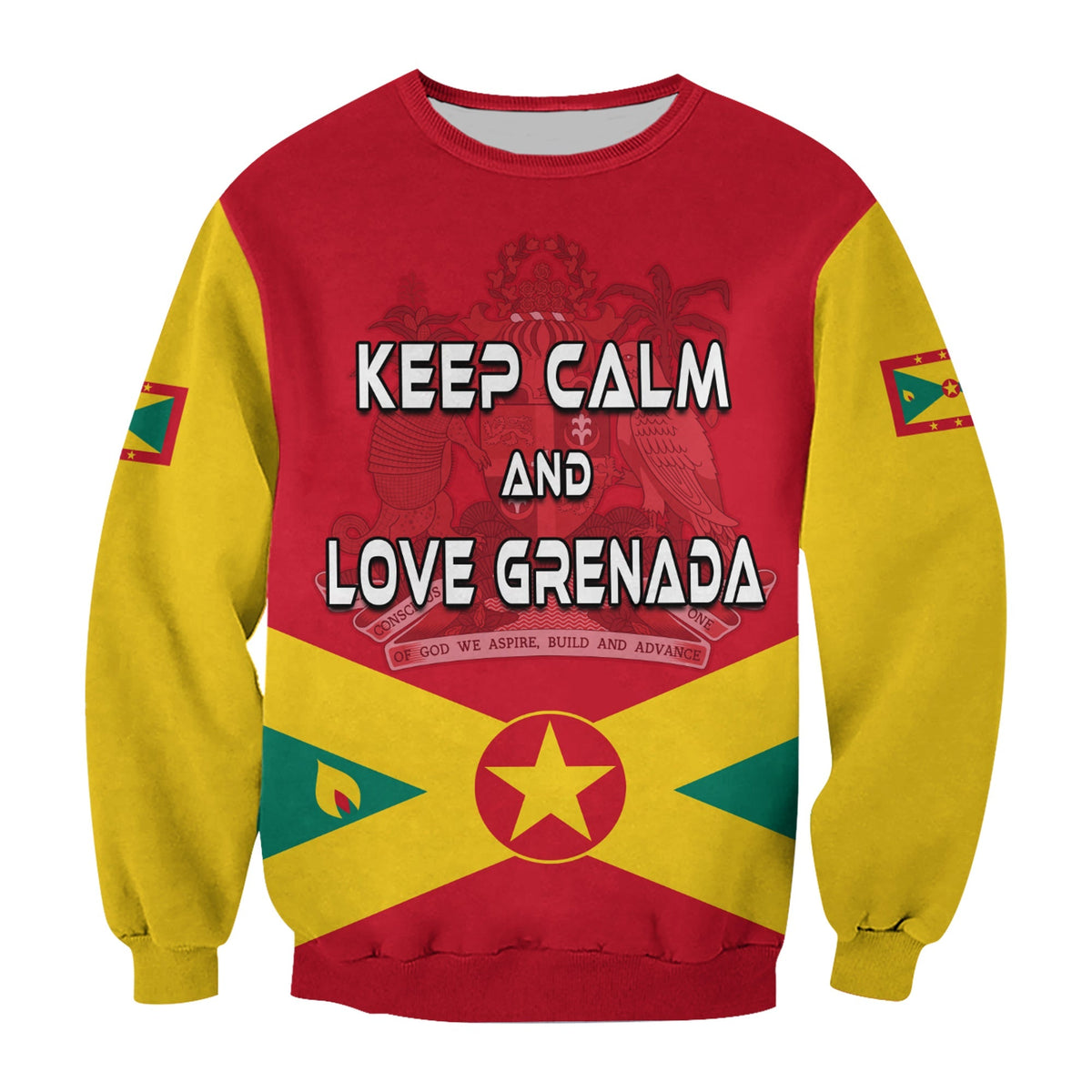 Grenada Sweatshirt Keep Calm and Love Grenada LT13 Unisex Art - Polynesian Pride
