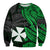 (Custom Text and Number) Wallis and Futuna Sweatshirt Enjoy Polynesian Flowers Version Green LT13 - Polynesian Pride