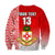 (Custom Text and Number) Kolisi Tonga College Atele Sweatshirt Home of the Lions LT13 - Polynesian Pride