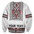 (Custom Personalised) Polynesian Sweatshirt Dashiki With Polynesian Tattoo Royal Version LT14 - Polynesian Pride