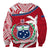 Samoa Sweatshirt Samoan Coat Of Arms With Coconut Red Style LT14 - Polynesian Pride