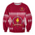 (Custom Text and Number) Beulah College Sweatshirt Ngatu Pattern Tonga LT13 - Polynesian Pride