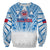 (Custom Text And Number) Samoa Rugby Sweatshirt Personalise Toa Samoa Polynesian Pacific White Version LT14 - Polynesian Pride