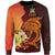 Fiji Sweater - Tribal Tuna Fish Unisex Orange - Polynesian Pride