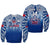 (Custom Text And Number) Samoa Rugby Sweatshirt Personalise Toa Samoa Polynesian Pacific Navy Version LT14 Unisex Blue - Polynesian Pride