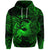 Custom Sagittarius Zodiac Polynesian Hoodie Unique Style Green LT8 - Polynesian Pride