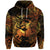 Sagittarius Zodiac Polynesian Zip Hoodie Unique Style Gold LT8 - Polynesian Pride