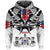 Custom Samoa Black Saturday Hoodie 28 Dec 1929 Visual Arts LT9 Hoodie White - Polynesian Pride