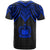 Samoa T Shirt Polynesian Armor Style Blue - Polynesian Pride