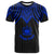 Samoa Custom T Shirt Polynesian Armor Style Blue Unisex Black - Polynesian Pride