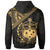 Samoa Hoodie Polynesian Patterns With Coat of rms Gold Color - Polynesian Pride