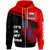 Samoa Zip up Hoodie Samoa DNA Red Unisex Red - Polynesian Pride