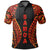 Samoa Polo Shirt Polynesian Volcano Unisex Black - Polynesian Pride