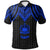 Samoa Polo Shirt Polynesian Armor Style Blue Unisex Blue - Polynesian Pride